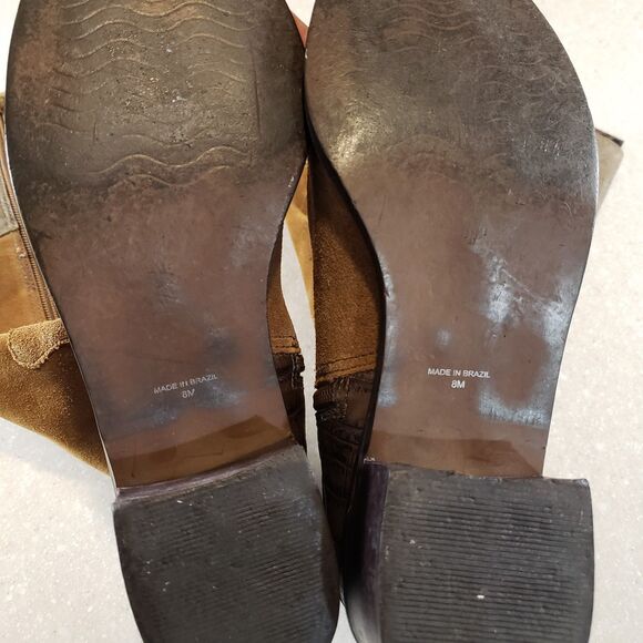 Matisse Nola Leather Suede Knee High Riding Boots Tan Brown Women’s 8M - Picture 5 of 6